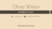 Cream Minimalist Hair Salon Business Card - Seite 2