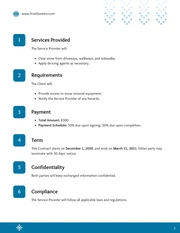 Residential Snow Removal Contract Template - Pagina 2