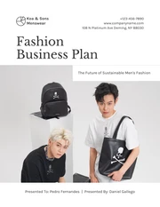 White And Black Modern Clean Minimalist Fashion Business Succession Plan - Page 1
