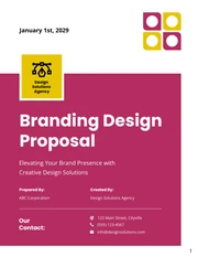 Branding Design Proposal - Page 1
