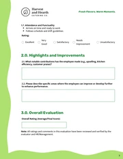Staff Evaluation Form Template - Seite 3