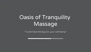 Light Grey and Black Massage Therapist Business Card - Page 1