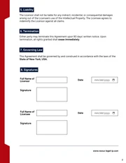 Licensing Contract Template - Seite 2
