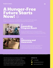 Pastel Purple and Yellow Food Charity Report - page 5