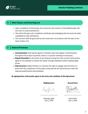 Interior Painting Contract Template - صفحة 3