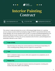 Interior Painting Contract Template - Page 1