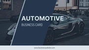 Simple Navy Blue Automotive Business Card - page 1