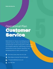 Colorful Shape Simple Operational Plan - Page 5