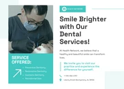 Green and White Dental Direct Mail Postcard - page 1