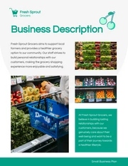 White And Green Simple Small Business Plan - Page 2