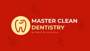 Red Minimalist Illustration Dental Business Card - Seite 1