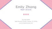 Candy Pink Purple Business Card Nail-Art - Page 2