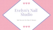 Candy Pink Purple Business Card Nail-Art - Page 1