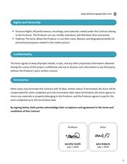 Actor Movie Contract Template - Página 2