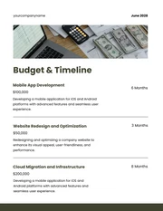 Dark Green Yellow Simple Professional Proposal - Page 4