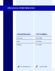 Dark Blue Executive Summary Report Template - Page 5