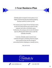 Dark Blue Executive Summary Report Template - Page 6