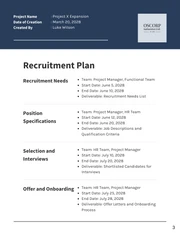Blue And Grey Minimalist Recruitment Plan - Page 3