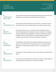 Healthcare Consulting Contract Template - page 4