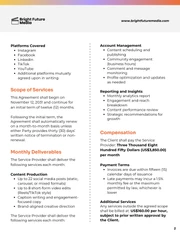 Social Media Contract Template - Seite 2