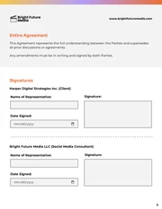 Social Media Contract Template - Seite 5