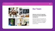 Purple Pink Modern Simple Corporate Presentation - page 2