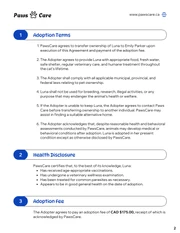 Pet Adoption Contract Template - Página 2