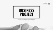 Black And White Modern Minimalist Business Professional Presentation - Page 1
