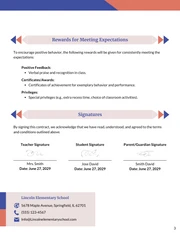 Behavior Contract Template - Page 3