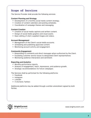 Social Media Management Contract Template - Seite 2