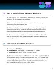 Exclusive Rights Beat Contract Template - page 2