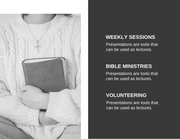 Black And White Modern Simple Workship Service Church Presentation - Page 3