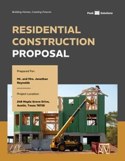 Residential Construction Proposal Template - Seite 1