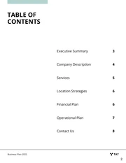 Trucking Business Plan Template - Page 2