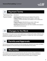Remodeling Contract Template - Página 3