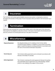 Remodeling Contract Template - Página 4