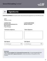 Remodeling Contract Template - Página 5