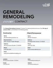 Remodeling Contract Template - Página 1