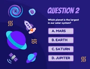 Purple Space and Planets Quizzes Presentation - Page 3