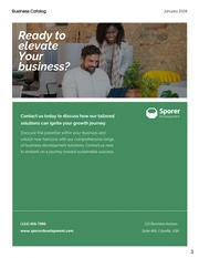 Green Modern Simple Business Catalog - Seite 3