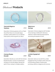 Clean Elegant Jewellery Catalog - Page 2