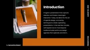 Simple Dark Orange Agenda Presentation - Page 2