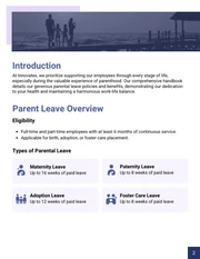 Employee Parental Leave and Benefits HR Handbook - page 2