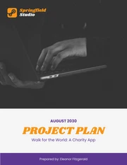White Purple And Orange Minimalist Aesthetic Stuido Project Plans - Page 1