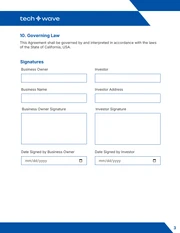 Investor Contract Template - page 3