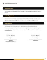 Vocalist Contract Template - Seite 3