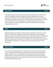 Freelance Marketing Contract Template - page 3