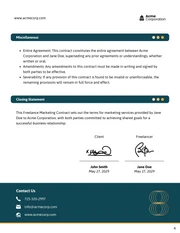 Freelance Marketing Contract Template - صفحة 4