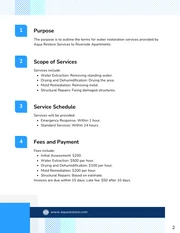 Water Restoration Contract Template - Seite 2