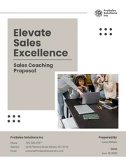 Sales Coaching Proposal - Page 1